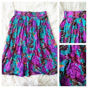 Vintage 90s boho midi skirt